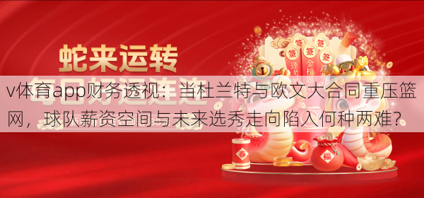 v体育app财务透视:当杜兰特与欧文大合同重压篮网,球队薪资空间与未来选秀走向陷入何种两难?