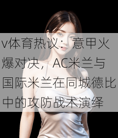 v体育热议:意甲火爆对决,AC米兰与国际米兰在同城德比中的攻防战术演绎